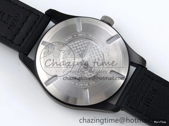 MIROTIME 0101 Pilot Black Ace BLSF 1:1 Best Edition White Lume Dial on Black Nylon Strap MIYOTA OnTrend 7021